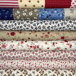 Květinová kolekce. #patchwork #quilting #siju #tybarvy #bavlna #cotton