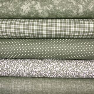 Zelená kolekce. #patchwork #quilting #siju #tybarvy #bavlna #cotton