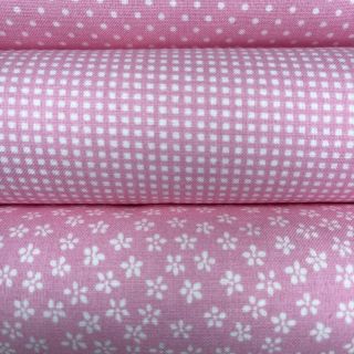 Růžová kolekce. #patchwork #quilting #siju #tybarvy #bavlna #cotton